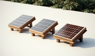 Few solar panels