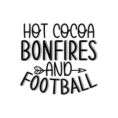 hot cocoa bonfires and football