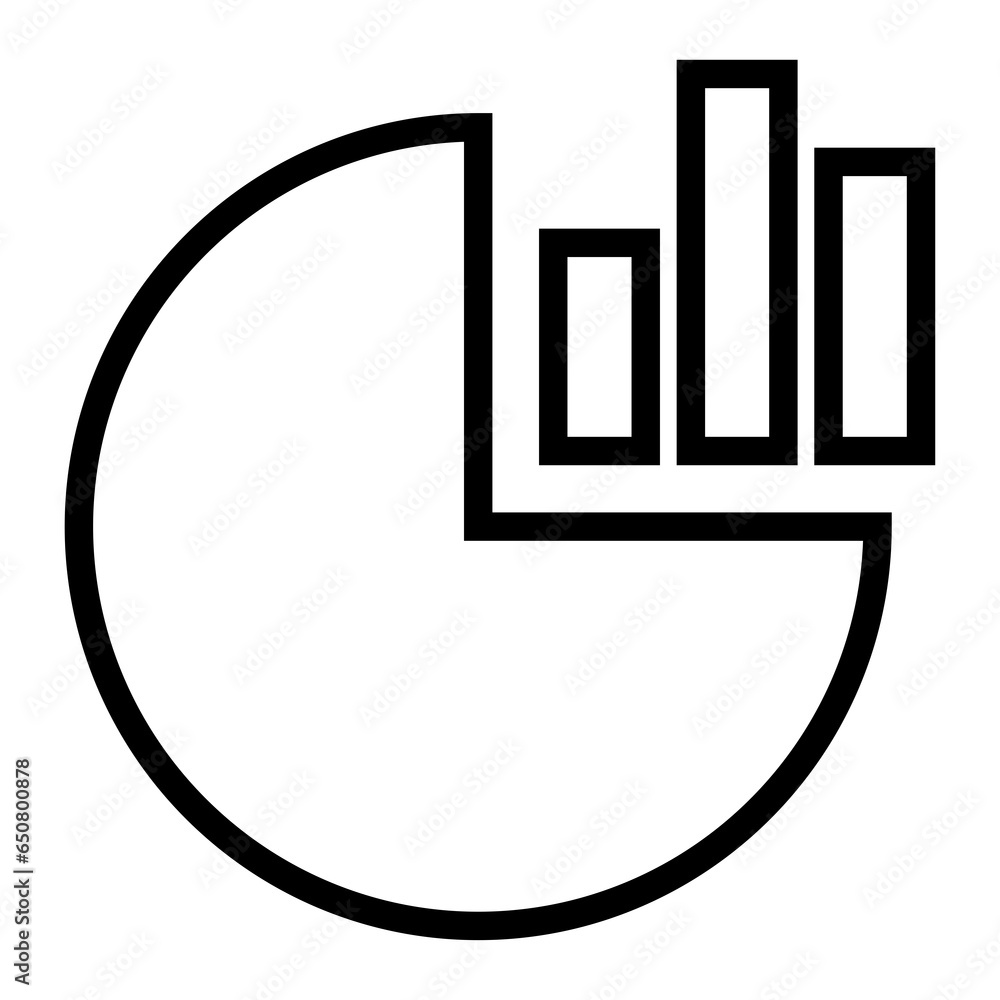 Poster analytics vector icon