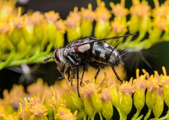 fly on a flower
