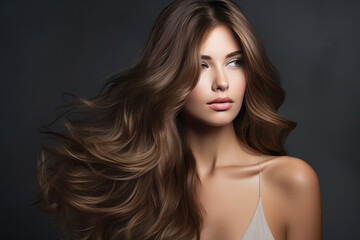 Fototapeta premium Woman With Balayage Hair