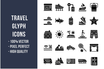Travel Glyph Icons
