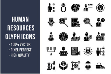 Human Resources Glyph Icons