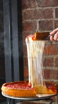 Cheesy Deep Dish Pizza 3