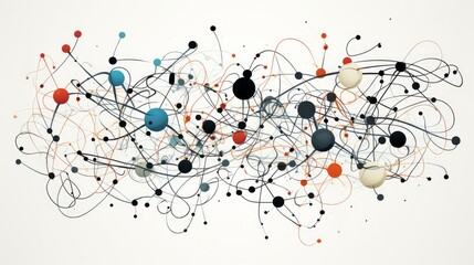 From Complexity to Simplicity: An illustration of interconnected messy lines, resembling a tangle of thoughts in the brain's imagination. This represents the process of streamlining.