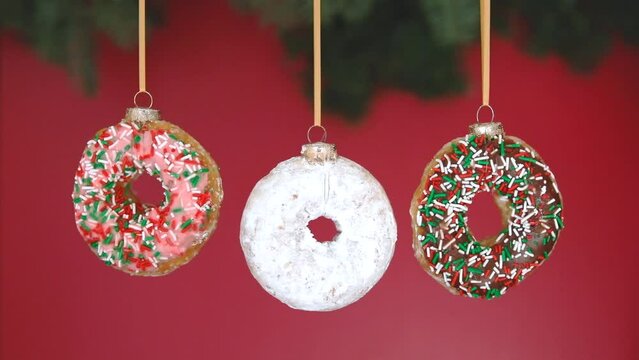 Donut Christmas Ornaments