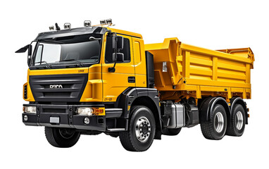 Dumper Construction Vehicle Truck Isolated on a Transparent Background PNG