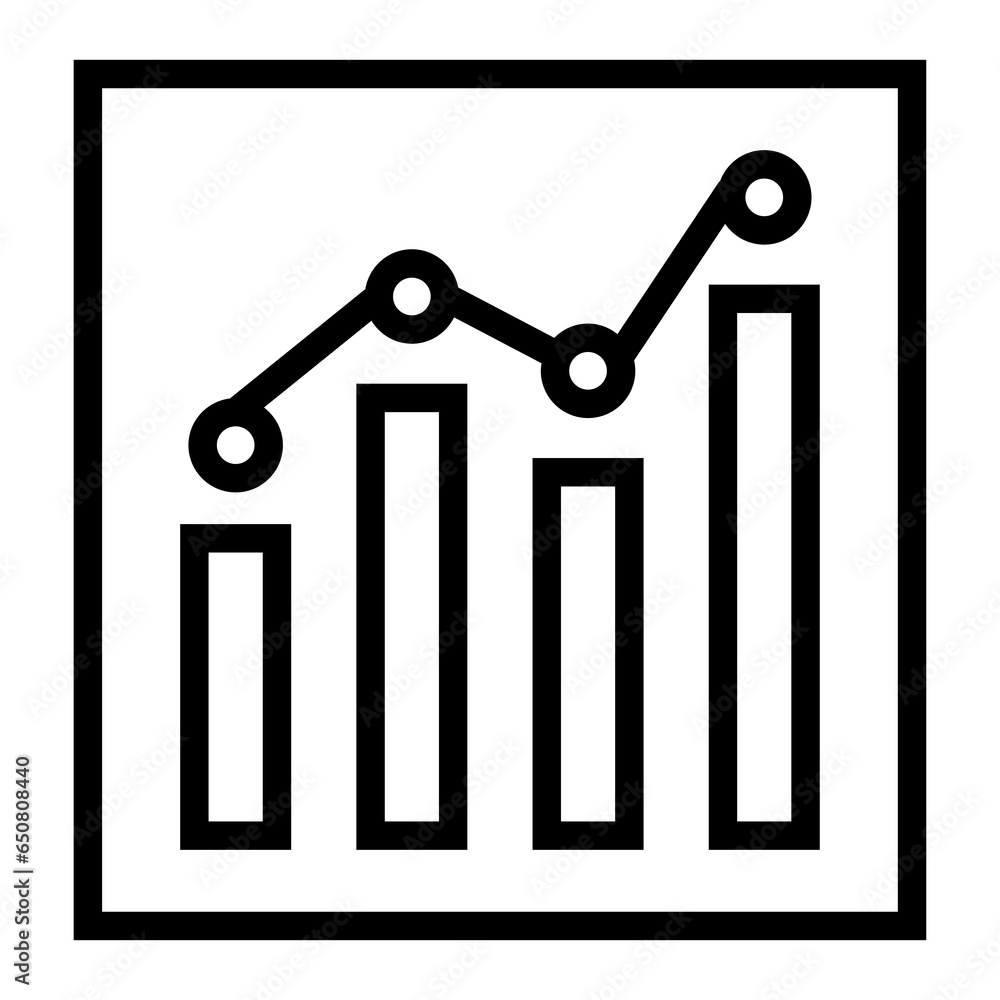 Poster Analytics Chart Graph vector icon