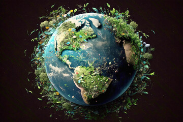 Fototapeta premium earth day. generative AI