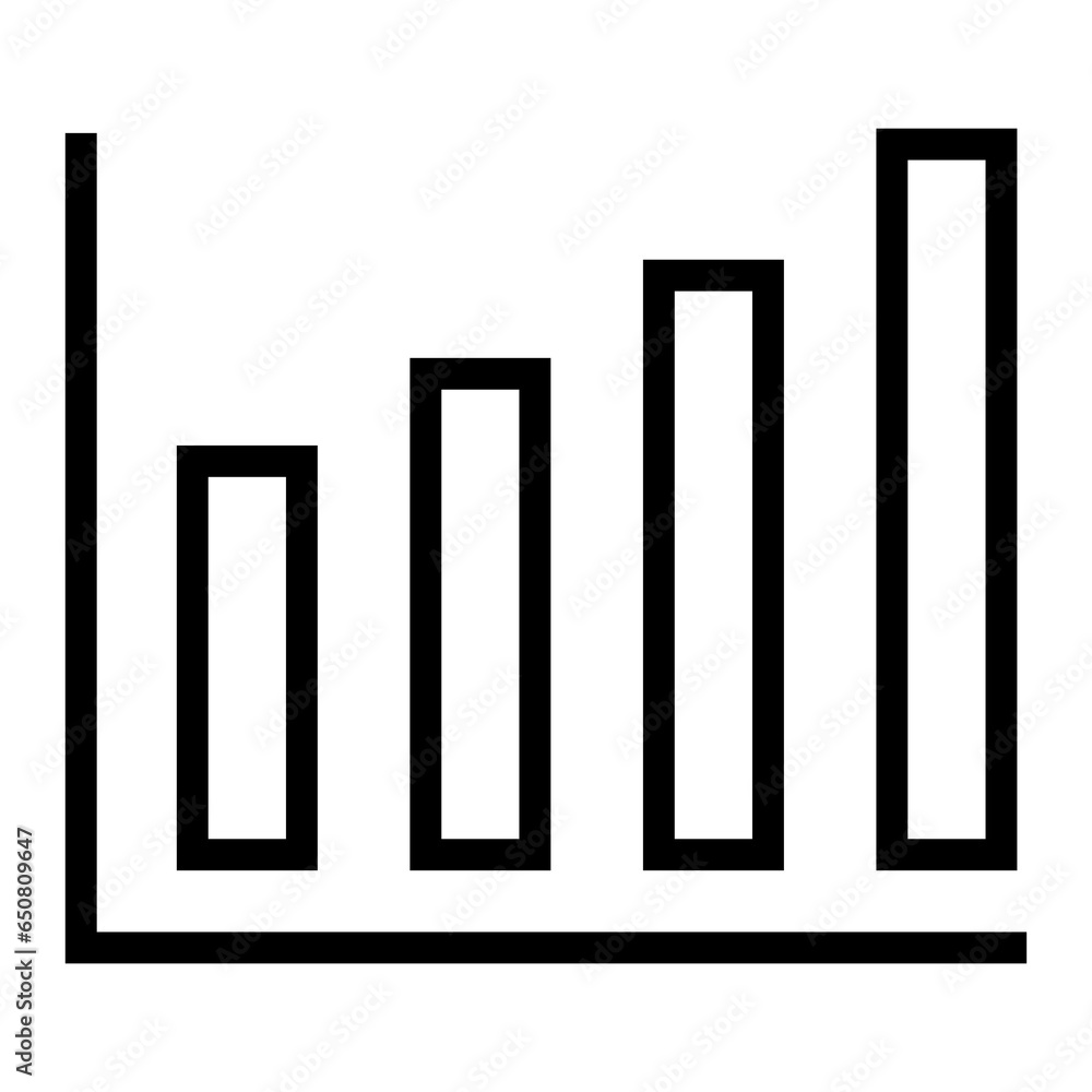 Poster Bar Chart Value vector icon