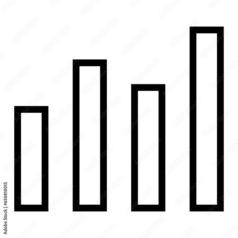Poster Bar Chart Graph vector icon