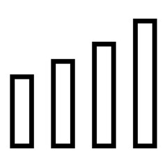 Chart Growth Up vector icon