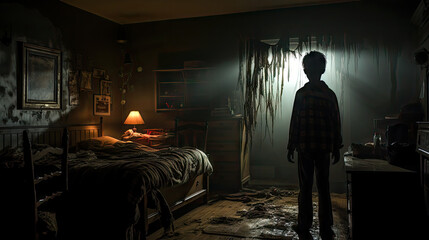 The Nightmare of Past Lives Catches you up Abstract Surreal Illustration Wallpaper Background Digital Art Scary Journal Cover