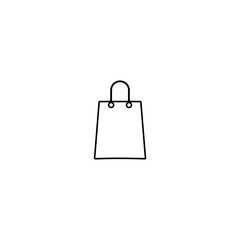  Shopping bag icon  isolated on white