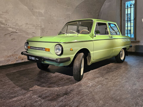 Daugavpils, Latvia - July 02, 2023: Retro car ZAZ-968M