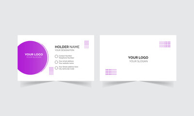 Corporate Business card design for personal identity