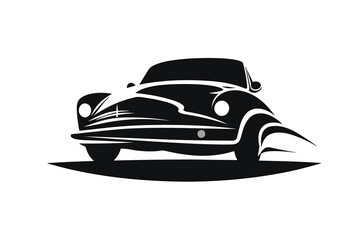 Fototapeta premium CAR symbol with silhouette style for logo template.