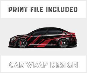 car livery design vector. Graphic abstract stripe 