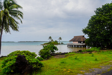 Bora Bora, South Pacific island northwest of Tahiti in French Polynesia