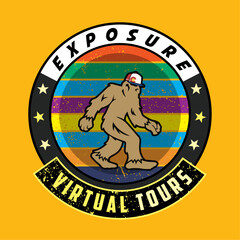 Virtual Tour T-shirt Design Vector