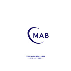 MAB letter logo creative design with vector graphic, MAB simple and modern logo in triangle shape. MAB Monogram logo design for entrepreneur and business.