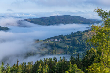 Fototapeta na wymiar View of Galicia mountain landscape