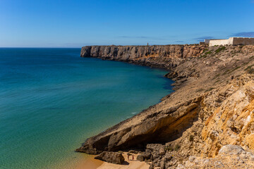 Cliffs in Sagres coast