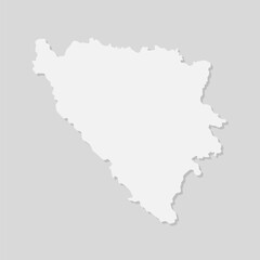 Obraz premium Vector map Bosnia and Herzegovina template country
