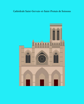 Cath&eacute;drale Saint-Gervais et Saint-Protais de Soissons, France