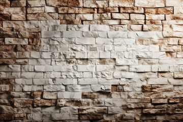 Red White Wall Background. Old Grungy Brick Wall Horizontal Texture. Brickwall Backdrop.