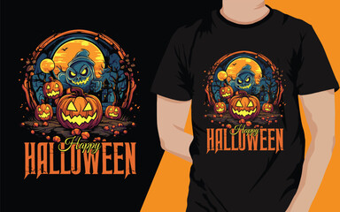 Obraz premium Halloween t shirt design