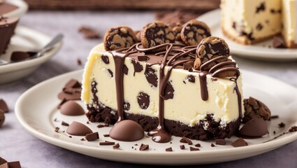 Cheesecake chocolate cookie dessert.