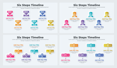 Vector set of infographic template for powerpoint presentation