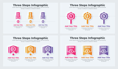 Vector business infographic elements collection