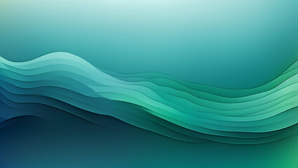 Tranquil Oceanic Gradient Background - Blue to Green Linear Blend,Artistic Wave Texture