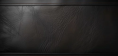 Fotobehang black leather texture © ulugbek