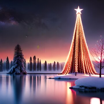 "Capturing the Magic of Christmas: An 8K Landscape Photo with Centa"