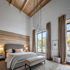 interior of a bedroom AI generated 