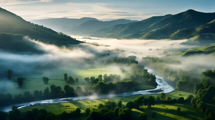 Misty Morning in the Valley