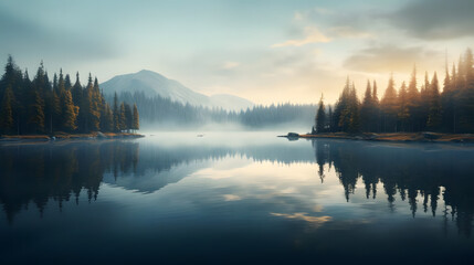 Peaceful Lake Reflection