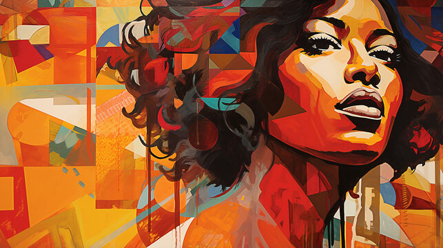 abstrato mulher negra, D&eacute;cimo junho
