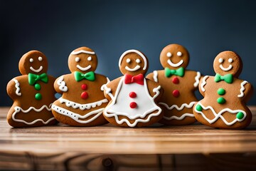 Gingerbread man and woman cookies