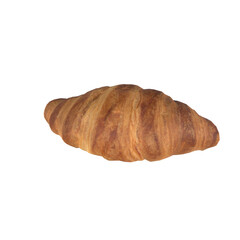 croissant isolated on transparent