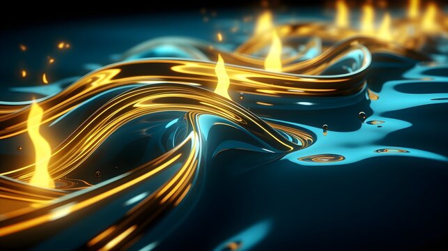 Liquid Metal Dreams, Mercury rivers, molten reflections, metallic abstraction, fluid alloys, futuristic industrial, liquid luminescence (Generative AI)