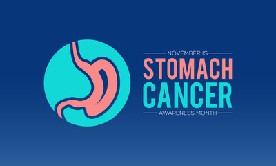 Stomach Cancer Awareness Month is observed every year in november. November is Stomach Cancer Awareness Month. Vector template for banner, greeting card, poster with background. Vector illustration.