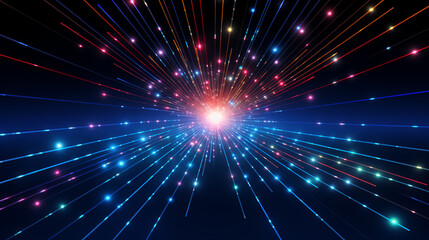 Obraz premium Abstract background explosion from the center