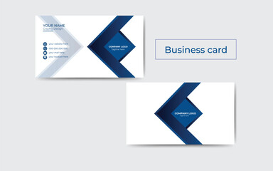 Business card template vector background .