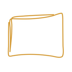 Golden rectangle frame vector