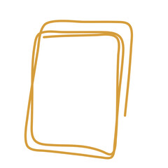 Golden rectangle frame vector