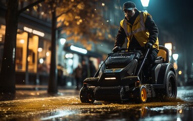 The Dedicated Service of a Council Street Cleaner